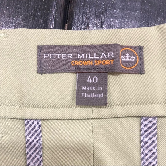 Peter Millar Crown Sport Shorts Mens 40 Bright Green Golf Salem Wicking - Picture 3 of 9